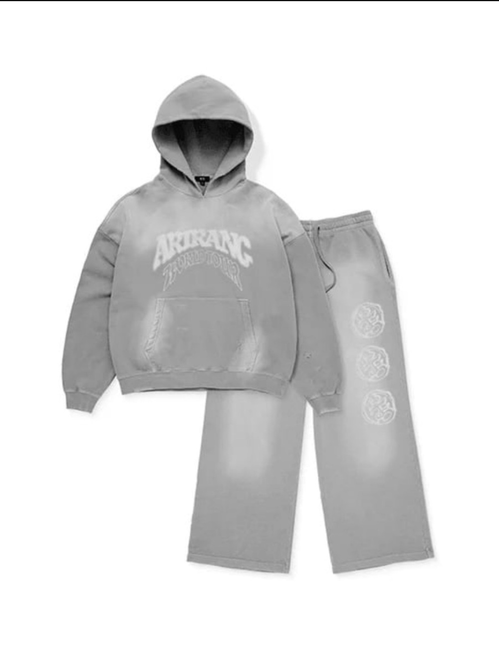 SOLD❌ 
 ARIRANG TOUR Hoodie Sweatpants Set Gray US Ver Size L grey Sweatshirt